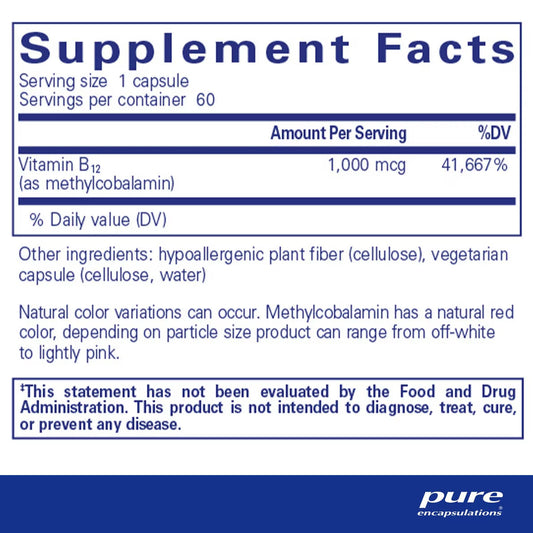 Methylcobalamin 1,000 mcg