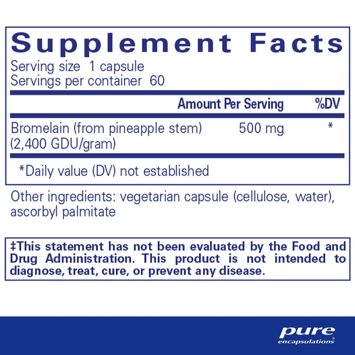 Bromelain 2400  500 mg