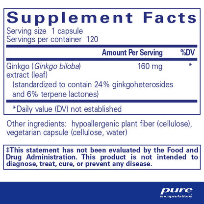 Ginkgo 50 160 mg
