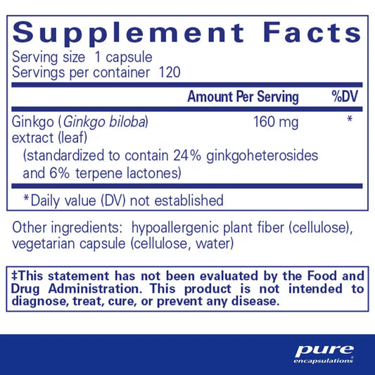 Ginkgo 50 160 mg
